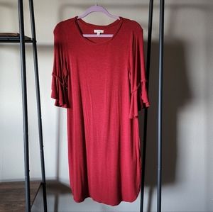 Max Studio red dress, size M